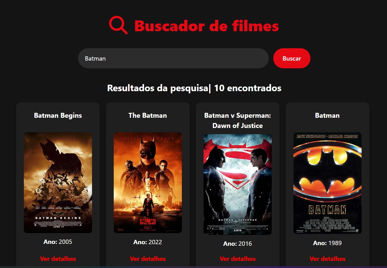 Buscador de Filmes Preview